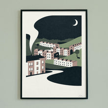 Load image into Gallery viewer, Happy Valley - Hebden Bridge - Screen Print 30cm x 40cm - Or8 Design