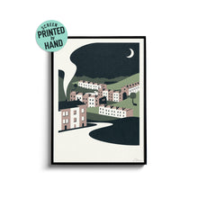 Load image into Gallery viewer, Happy Valley - Hebden Bridge - Screen Print 30cm x 40cm - Or8 Design