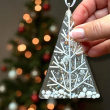 Load image into Gallery viewer, Christmas Tree Glass Decoration - Fused Glass - Twice Fired