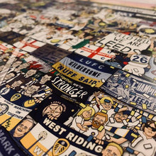 Load image into Gallery viewer, Leeds United Mishmash – The History of the Whites in One Image - Nostalgia Print - The Mishmash Man - LUFC