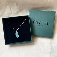 Load image into Gallery viewer, Sea Glass Necklace - Fine Chain - Sterling Silver - various colours - Fayth Seaglass