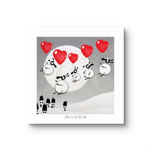 Load image into Gallery viewer, Print - Love is in the Air - Sheep Puns - Mervyn Tay Art