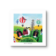 Load image into Gallery viewer, Print - Made in Yorkshear - Sheep Puns - Yorkshire Art - Mervyn Tay Art