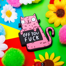 Load image into Gallery viewer, Sweary Cat Fridge Magnets - Katie Abey - sweary cats - caution: bad language!