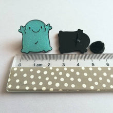 Load image into Gallery viewer, Enamel Pin - A Little Positive Vibe - Anti-Anxiety Buddy - Positive Pin - By Kate Elford