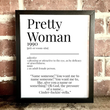 Load image into Gallery viewer, Movie Dictionary Description Quote Print - Pretty Woman - Movie Prints by Zwag