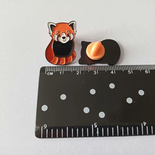 Load image into Gallery viewer, Enamel Pin - The Restful Red Panda - Positive Pin - By Kate Elford