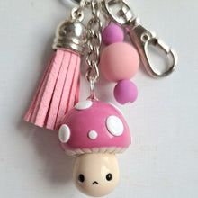 Load image into Gallery viewer, Toadstool bag charm / keyring - Pins and Noodles