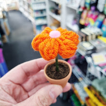 Load image into Gallery viewer, Mini Crochet Flower in Pot - Lots of colours - Best Efforts