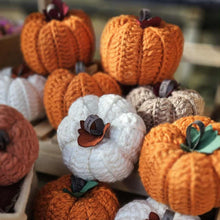 Load image into Gallery viewer, Crochet Pumpkin - Large - Halloween Decoration - Best Efforts