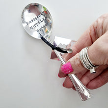 Load image into Gallery viewer, Emergency Nutella Spoon - stamped spoon - Dollop and Stir