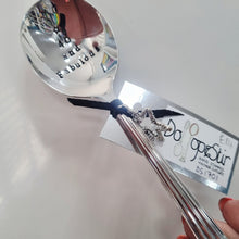 Load image into Gallery viewer, 40 and Fabulous - stamped spoon - Dollop and Stir