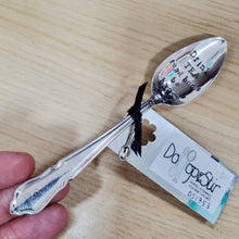 Load image into Gallery viewer, Drink TEA, read books, be happy - stamped teaspoon - Dollop and Stir