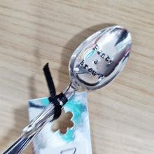 Load image into Gallery viewer, Fancy a brew? - stamped teaspoon - Dollop and Stir