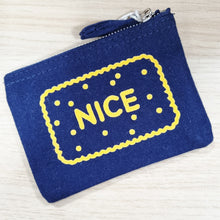 Load image into Gallery viewer, Zip Purse - Biscuit - Custard Cream / Bourbon / Nice - Organic cotton - various colours - 44 Ideas