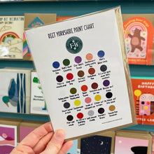 Load image into Gallery viewer, Greeting Card - Reet Yorkshire Paint Chart - Funny Yorkshire Greetings - The Hutch