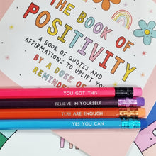 Load image into Gallery viewer, Pencil Set - Pencils of Positivity - Motivational Pencils