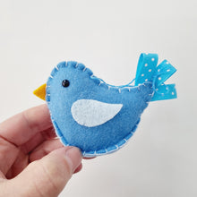 Load image into Gallery viewer, Bird - Rainbow Felt Bird Decoration - Lots of Colours - Quirky Threads Art