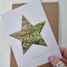 Load image into Gallery viewer, Vintage Map silhouette cards - Yorkshire and Leeds - Studio Seven