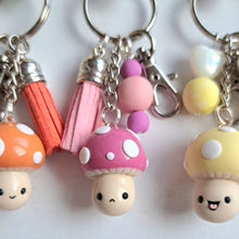 Load image into Gallery viewer, Toadstool bag charm / keyring - Pins and Noodles