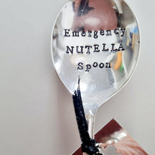 Load image into Gallery viewer, Emergency Nutella Spoon - stamped spoon - Dollop and Stir