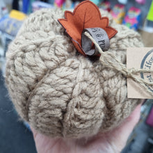 Load image into Gallery viewer, Crochet Pumpkin - Large - Halloween Decoration - Best Efforts