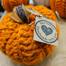 Load image into Gallery viewer, Crochet Pumpkin - Large - Halloween Decoration - Best Efforts