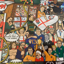 Load image into Gallery viewer, Rugby Mishmash – The History of Rugby Union in One Image - Nostalgia Print - The Mishmash Man