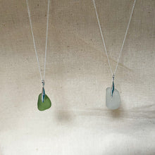 Load image into Gallery viewer, Sea Glass Necklace - Sterling Silver - various colours - Fayth Seaglass