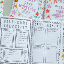 Load image into Gallery viewer, The Self Care Workbook - A Dose of Reminders - activities, prompts, daily check ins