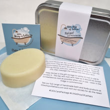 Load image into Gallery viewer, Relax Solid Moisturiser Bar - Little Shop of Lathers - handmade body bar