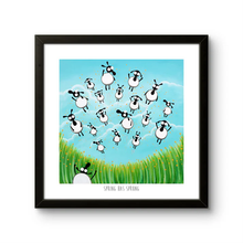 Load image into Gallery viewer, Print - Spring has Sprung - Sheep Puns - Mervyn Tay Art