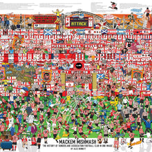 Load image into Gallery viewer, Mackem Mishmash – The History of Sunderland AFC in One Image - Nostalgia Print - The Mishmash Man