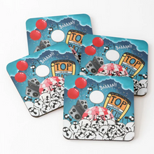 Load image into Gallery viewer, Coaster - Top of the Flocks! - Sheep Puns - Top of the Pops - Mervyn Tay Art