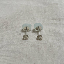 Load image into Gallery viewer, Sea Glass Stud Earrings - Sterling Silver - various colours - Fayth Seaglass