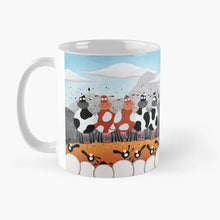 Load image into Gallery viewer, Ceramic Mug - Uddersfield - Cow Puns - Mervyn Tay Art