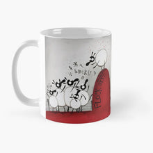 Load image into Gallery viewer, Ceramic Mug - Flock Off - Sheep Puns - Mervyn Tay Art