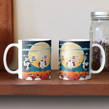 Load image into Gallery viewer, Ceramic Mug - The Full Moo'n - Cow Puns - Mervyn Tay Art