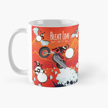 Load image into Gallery viewer, Ceramic Mug - Bleat Loaf - Sheep Puns - Mervyn Tay Art