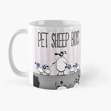 Load image into Gallery viewer, Ceramic Mug - Pet Shop Boys - Sheep Puns - Mervyn Tay Art