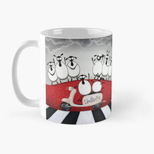 Load image into Gallery viewer, Ceramic Mug - Lambretta - Sheep Puns - Mervyn Tay Art