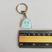 Load image into Gallery viewer, Acrylic Keyring - Worry Gobbler - Cute mini anti-anixety key ring - By Kate Elford