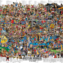 Load image into Gallery viewer, Wrestling Mishmash – The History of Modern Wrestling in One Image - Nostalgia Print - The Mishmash Man