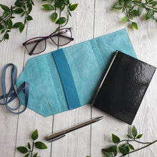 Load image into Gallery viewer, Leather covered notebook - Shadow Crafts - recycled Leather - stationery lovers