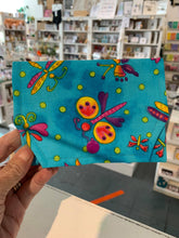 Load image into Gallery viewer, Fabric Purse - card wallet - blue/dragonfly - Indigo Plum Creations