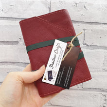 Load image into Gallery viewer, Leather covered notebook - Shadow Crafts - recycled Leather - stationery lovers