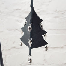 Load image into Gallery viewer, Leather Christmas Tree Decoration - Black - Shadowcrafts