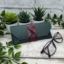 Load image into Gallery viewer, Leather Glasses case - Shadow Crafts - reusable gift idea