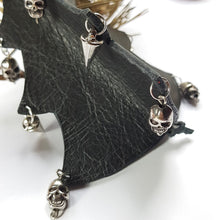 Load image into Gallery viewer, Leather Christmas Tree Decoration - Black - Shadowcrafts