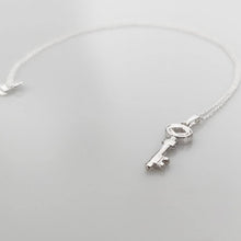 Load image into Gallery viewer, Sterling Silver Key necklace - Maxwell Harrison Jewellery - gift idea